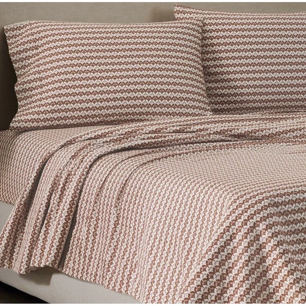 Jeremiah Brent Home 3pc Full/Queen Textured Stripe Cotton Comforter Set Green